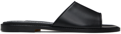 Manolo Blahnik Black Safinanu Sandals In 15 Blck