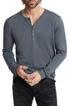 JOHN VARVATOS WALDEN BROKEN STITCH HENLEY