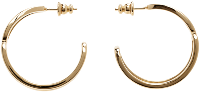 Chloé Gold Marcie Hoop Earrings In 745 Bright Gold