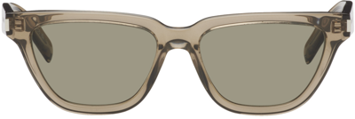 Saint Laurent Brown Sl 462 Sulpice Sunglasses In 017 Brown
