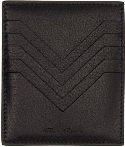 Rick Owens Black Square Card Holder