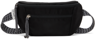 Lanvin Black Curb Small Waist Pouch In 10 Black