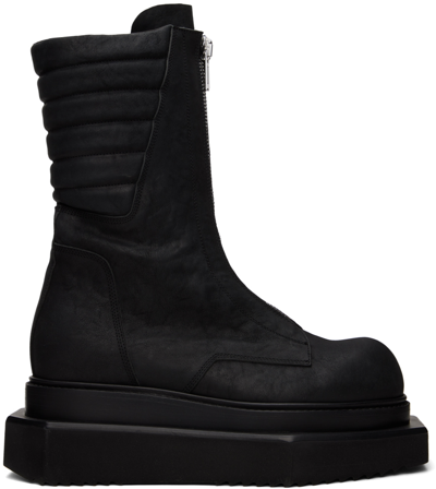 Rick Owens Black Moto Turbo Cyclops Boots In 09 Black