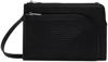 Rick Owens Black Sugar Calf Leather Club Pouch In 09 Black
