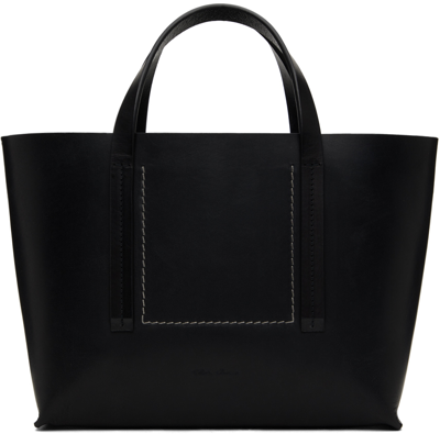 RICK OWENS BLACK MINI SHOPPER TOTE