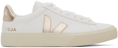 Veja Campo Chromefree Leather Sneaker In White Platine