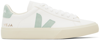 VEJA WHITE CAMPO CHROMEFREE LEATHER SNEAKERS