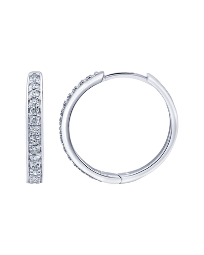 Lab Grown Diamonds Silver 0.50 Ct. Tw. Lab Grown Diamond Earrings In Metallic