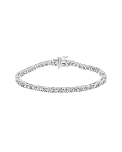 Lab Grown Diamonds Silver 0.49 Ct. Tw. Lab Grown Diamond Bracelet In Metallic