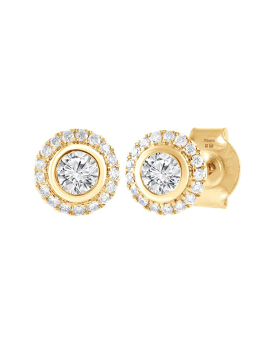 Lab Grown Diamonds 9k 0.41 Ct. Tw. Lab Grown Diamond Earrings In Gold