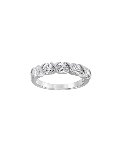 Lab Grown Diamonds Silver 1.00 Ct. Tw. Lab Grown Diamond Ring In Metallic