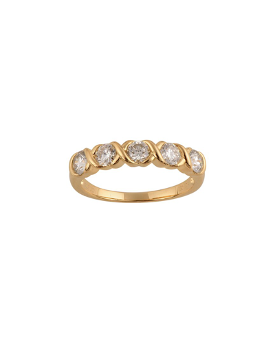 Lab Grown Diamonds Silver 1.00 Ct. Tw. Lab Grown Diamond Ring 1 In Gold