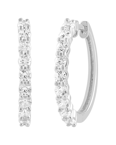 Lab Grown Diamonds 14k 1.00 Ct. Tw. Lab Grown Diamond Hoops In White