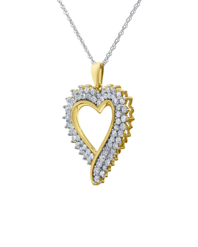 Lab Grown Diamonds Silver 2.00 Ct. Tw. Lab Grown Diamond Cable Chain In Gold