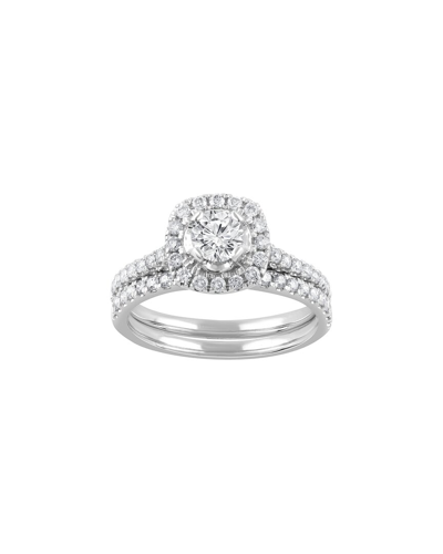 Lab Grown Diamonds 10k 0.96 Ct. Tw. Lab Grown Diamond Ring In Metallic