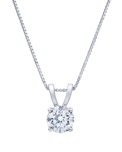 Lab Grown Diamonds 14k 1.00 Ct. Tw. Lab Grown Diamond Box Chain Neckl In White