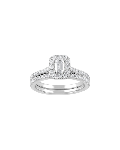 Lab Grown Diamonds 14k 0.99 Ct. Tw. Lab Grown Diamond Ring In Metallic