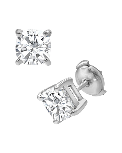 Lab Grown Diamonds 14k 4.02 Ct. Tw. Lab Grown Diamond Earrings In Metallic