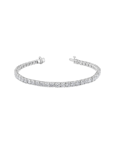 Lab Grown Diamonds 14k 12.00 Ct. Tw. Lab Grown Diamond Bracelet In Metallic