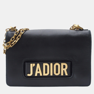 Pre-owned Dior Black Medium Ja Chain Bag