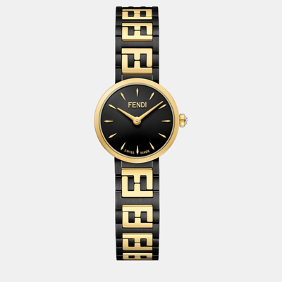 Pre-owned Fendi Goldblack Watch In Black