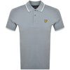 LYLE & SCOTT LYLE AND SCOTT TIPPED POLO T SHIRT BLUE