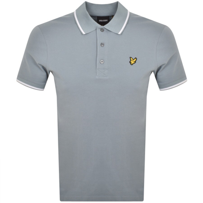 Lyle & Scott Lyle And Scott Tipped Polo T Shirt Blue