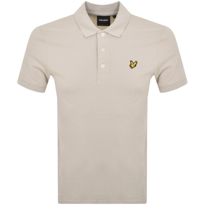 Lyle & Scott Lyle And Scott Plain Polo T Shirt Beige In Neutral