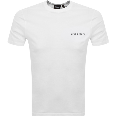 Lyle & Scott Lyle And Scott Embroidered T Shirt White