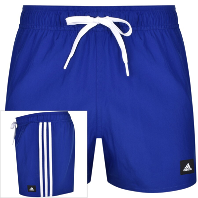 Adidas Originals Adidas 3 Stripes Swim Shorts Blue