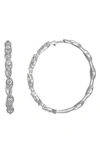 Bony Levy Mika Diamond Hoop Earrings In 18k White Gold