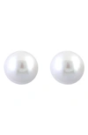 EFFY STERLING SILVER 12MM FRESHWATER PEARL STUD EARRINGS