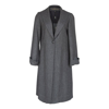 LE RÉUSSI WORSTED FLANNEL LONG TRENCH COAT