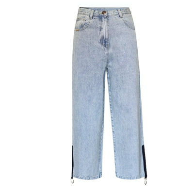 Le Réussi Demi Straight Cut Jeans In Blue