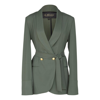 LE RÉUSSI WOMEN'S OLIVE BLAZER WITH FRONT BUTTONS