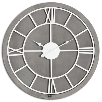 Hill Interiors Williston Wall Clock In Grey