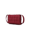 Mkf Collection By Mia K Ginger Woven Vegan Leather Women's Shoulder Bag In Red