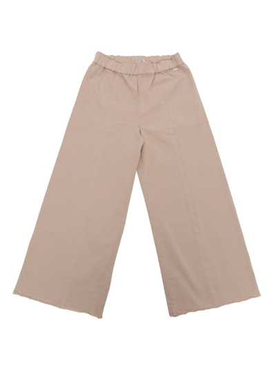 Il Gufo Kids' Straight Leg Trousers In White