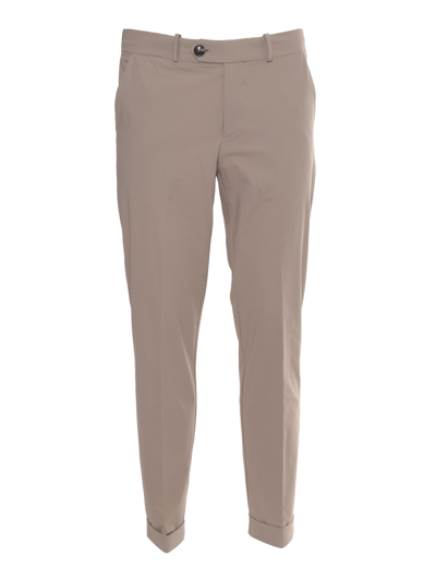 Rrd Beige Chino Trousers In Gray
