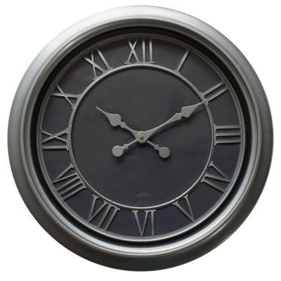Hill Interiors Bloomsbury Wall Clock In Grey