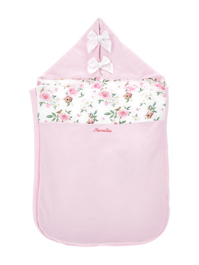 Monnalisa Kids'   Sleeping Bag With Hood In Rosa Fairy Tale