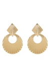 MELROSE AND MARKET TEXTURE DROP EARRINGS