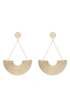 MELROSE AND MARKET CRESCENT DROP EARRINGS