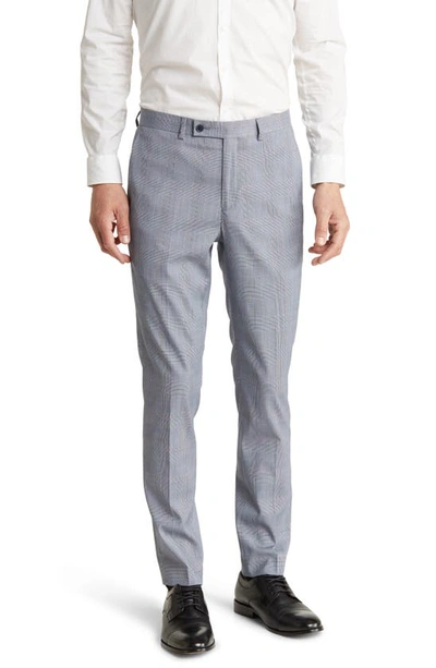 Ben Sherman Men's Skinny-fit Stretch Suit Pants In Grey,white Pinstripe