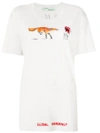 OFF-WHITE Fox T-shirt,HANDWASH