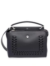 Fendi Dotcom Click Top Handle Bag In Black