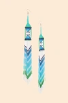 FARM RIO YAWANAWA MAXI BEADED EARRINGS