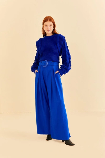 Farm Rio Bright Blue Tailored Trousers