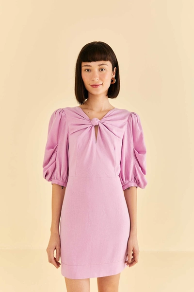 short farm rio dress FARM Rio Classic Nature Sand Mini Dress