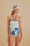 Farm Rio Dream Sky One Piece Swimsuit